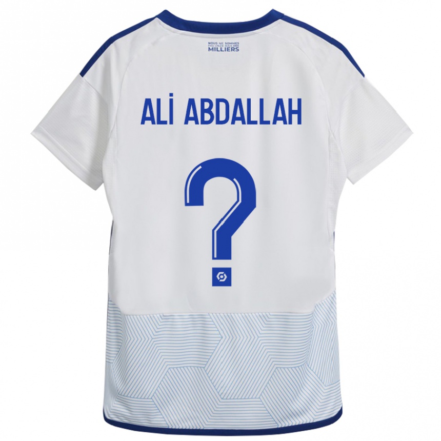 Hombre Fútbol Camiseta Aboubacar Ali Abdallah #0 Blanco 2ª Equipación 2023/24 Perú