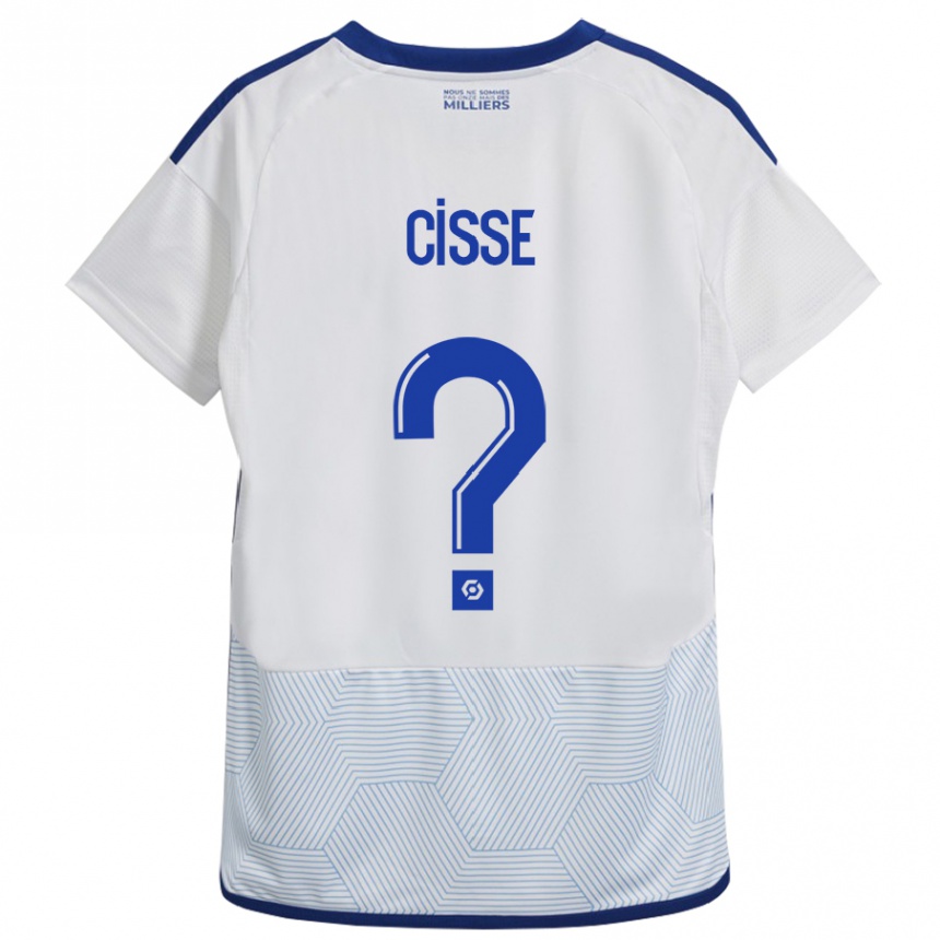 Hombre Fútbol Camiseta Louis Cisse #0 Blanco 2ª Equipación 2023/24 Perú