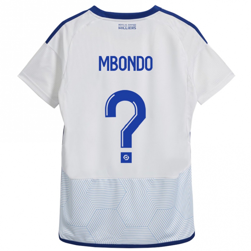 Hombre Fútbol Camiseta Fredy André Mbondo #0 Blanco 2ª Equipación 2023/24 Perú