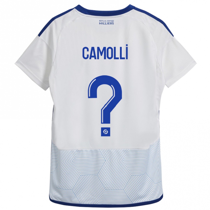 Hombre Fútbol Camiseta Benjamin Camolli #0 Blanco 2ª Equipación 2023/24 Perú