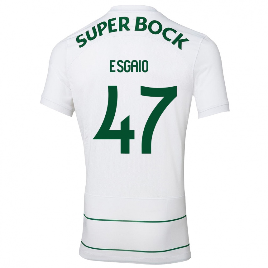 Hombre Fútbol Camiseta Ricardo Esgaio #47 Blanco 2ª Equipación 2023/24 Perú