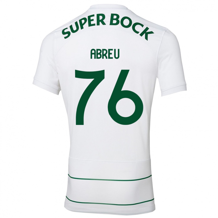 Hombre Fútbol Camiseta Diogo Abreu #76 Blanco 2ª Equipación 2023/24 Perú