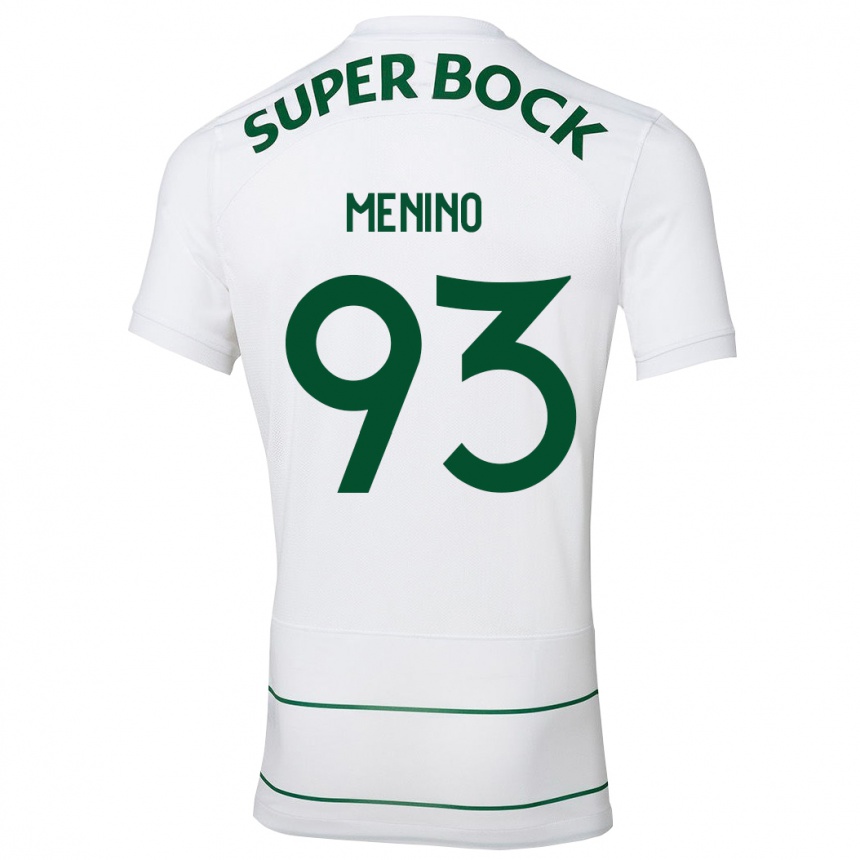 Hombre Fútbol Camiseta Miguel Menino #93 Blanco 2ª Equipación 2023/24 Perú