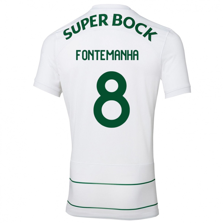 Hombre Fútbol Camiseta Rita Fontemanha #8 Blanco 2ª Equipación 2023/24 Perú