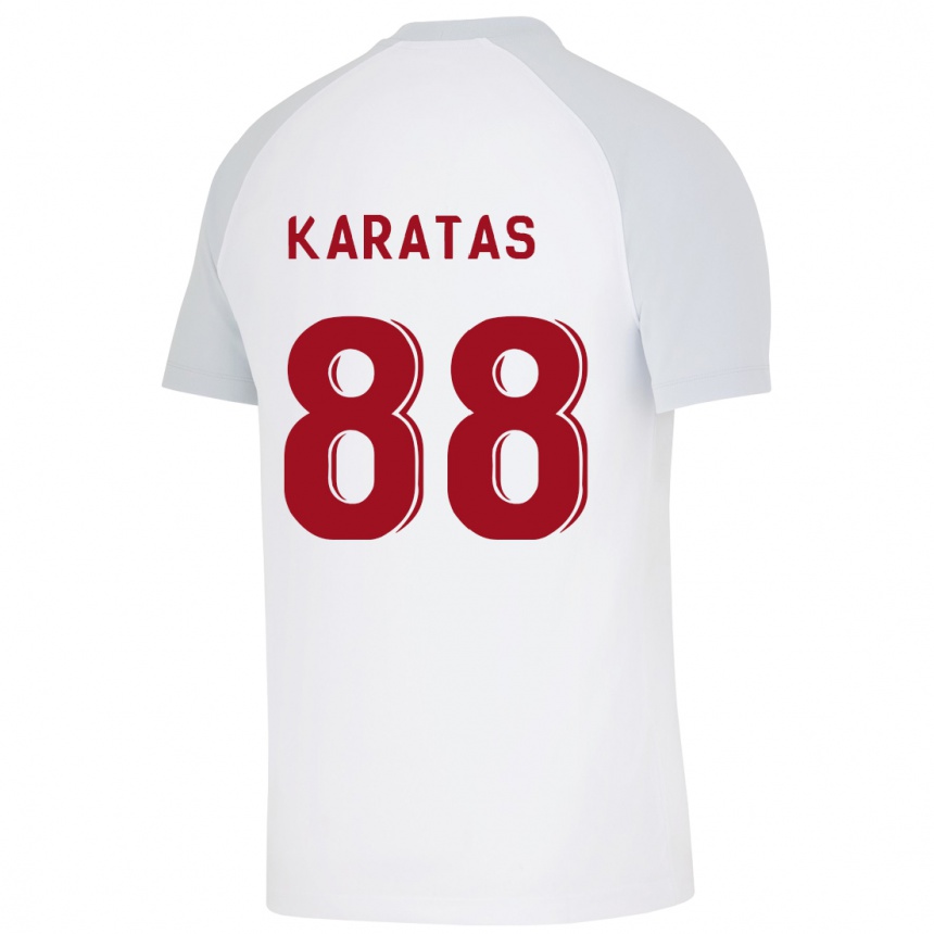 Hombre Fútbol Camiseta Kazımcan Karataş #88 Blanco 2ª Equipación 2023/24 Perú