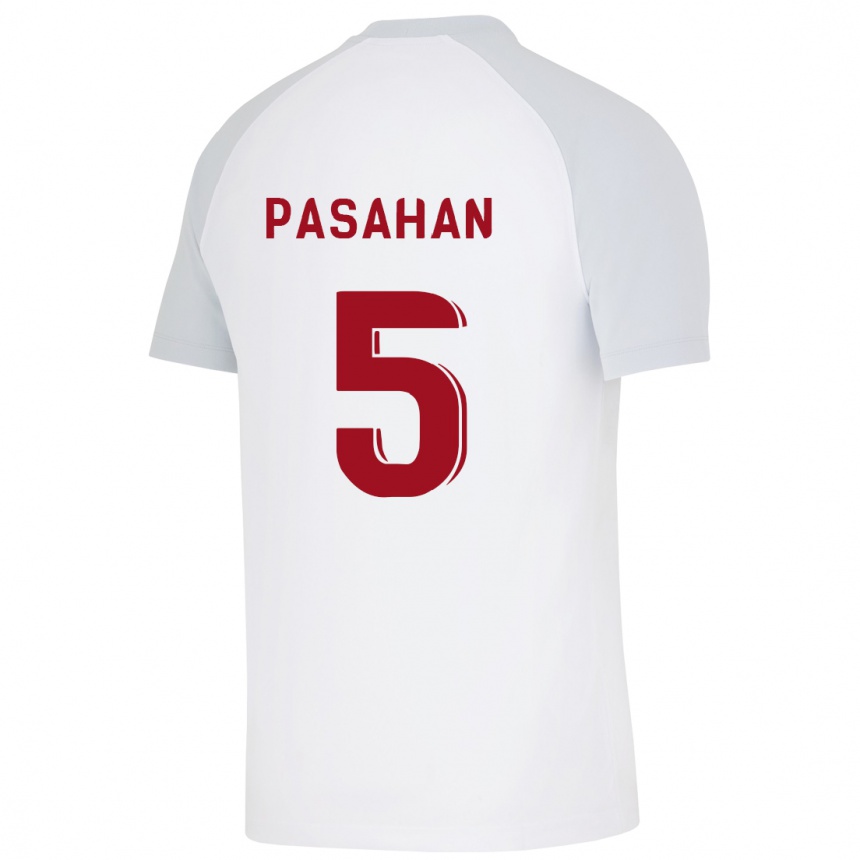 Hombre Fútbol Camiseta Eren Pasahan #5 Blanco 2ª Equipación 2023/24 Perú