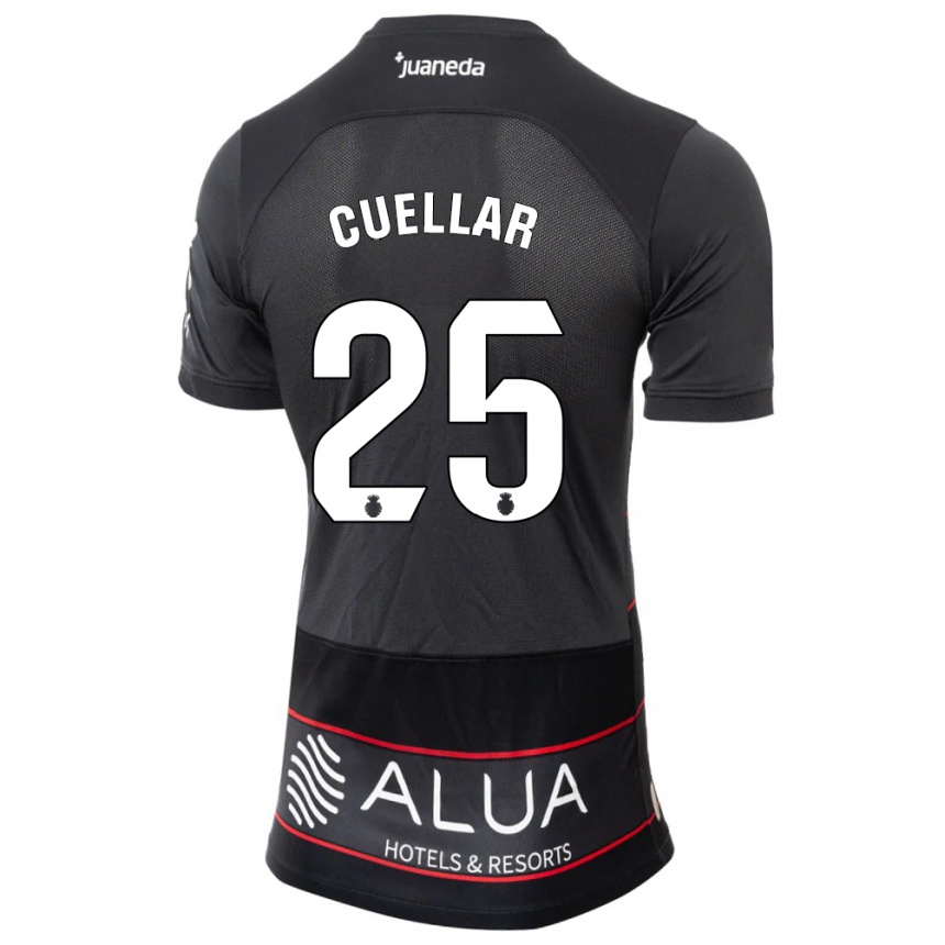 Hombre Fútbol Camiseta Iván Cuéllar #25 Negro 2ª Equipación 2023/24 Perú