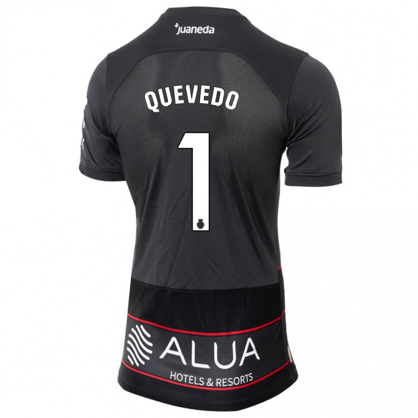 Hombre Fútbol Camiseta Alex Quevedo #1 Negro 2ª Equipación 2023/24 Perú