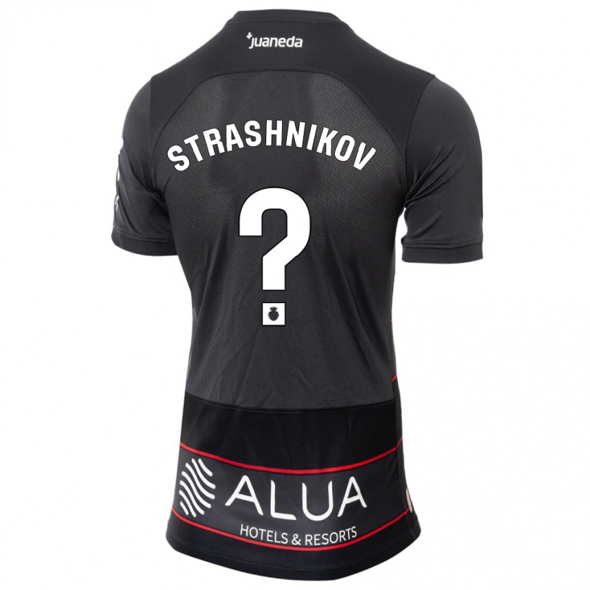 Hombre Fútbol Camiseta Nikolay Strashnikov #0 Negro 2ª Equipación 2023/24 Perú