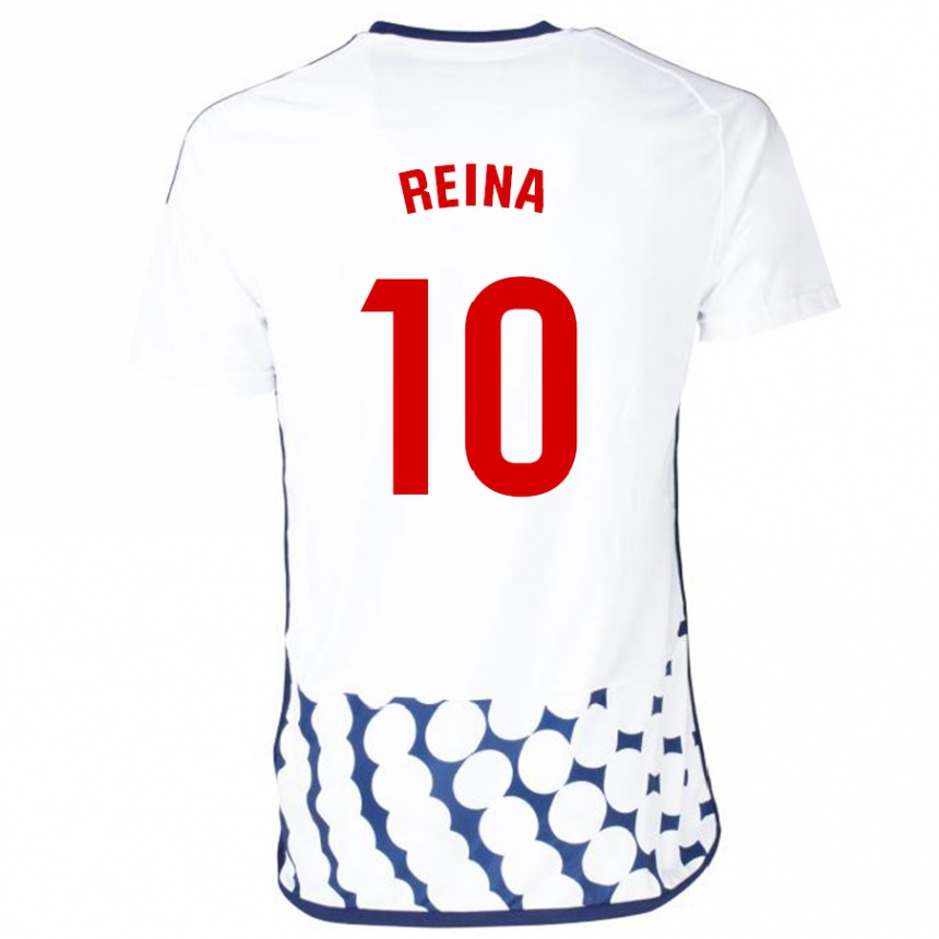 Hombre Fútbol Camiseta Alberto Reina #10 Blanco 2ª Equipación 2023/24 Perú