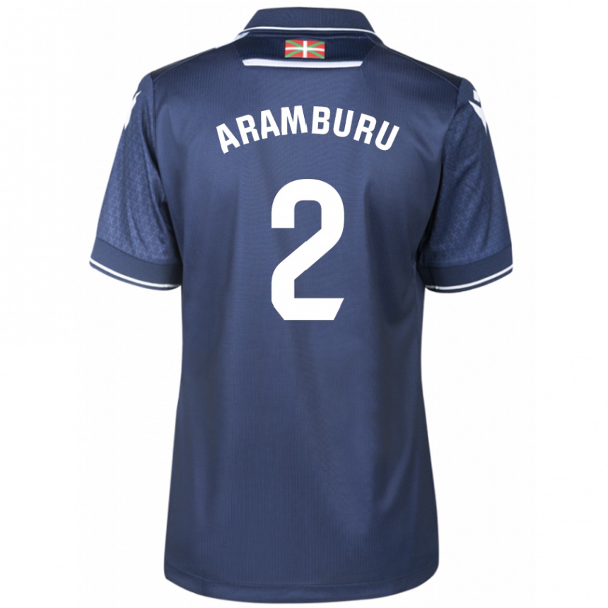 Hombre Fútbol Camiseta Jon Aramburu #2 Armada 2ª Equipación 2023/24 Perú