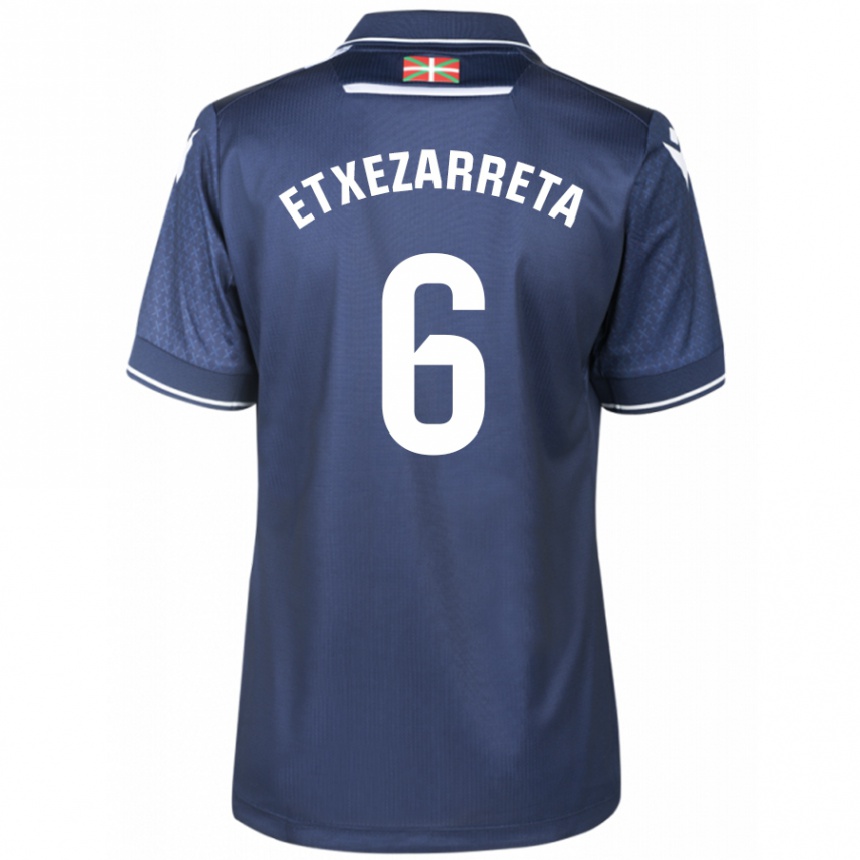 Hombre Fútbol Camiseta Ane Etxezarreta Aierbe #6 Armada 2ª Equipación 2023/24 Perú