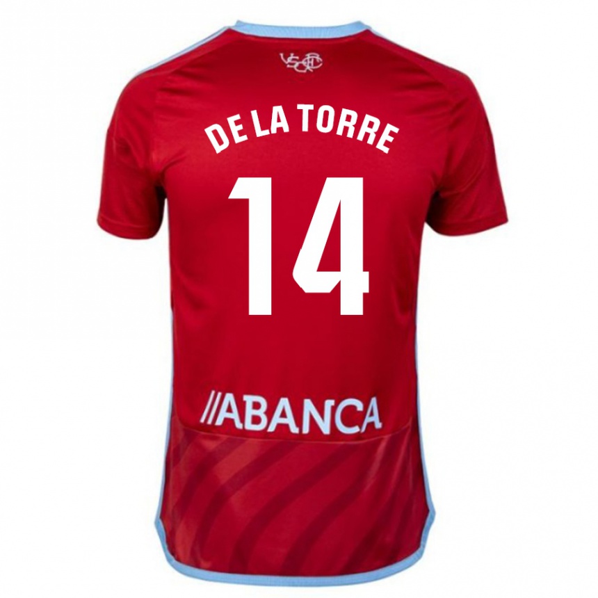 Hombre Fútbol Camiseta Luca De La Torre #14 Rojo 2ª Equipación 2023/24 Perú