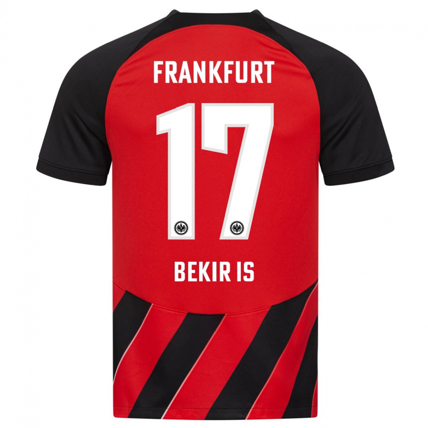 Mujer Fútbol Camiseta Eba Bekir Is #17 Negro Rojo 1ª Equipación 2023/24 Perú