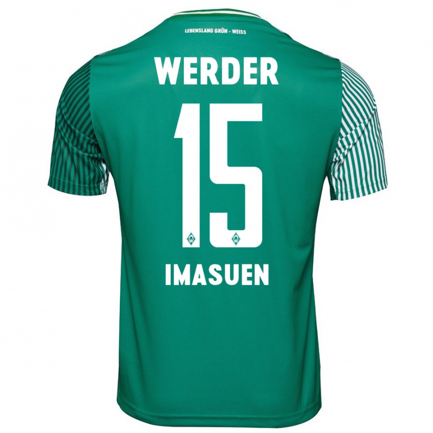 Mujer Fútbol Camiseta Joel Imasuen #15 Verde 1ª Equipación 2023/24 Perú