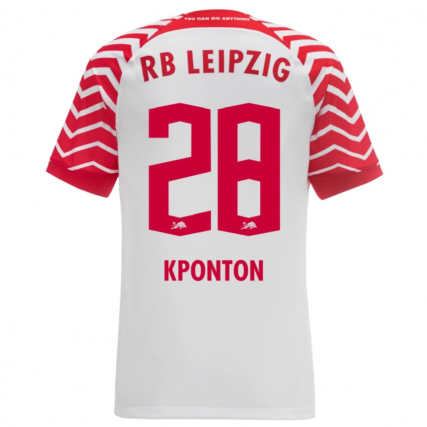 Mujer Fútbol Camiseta Marwan Kponton #28 Blanco 1ª Equipación 2023/24 Perú