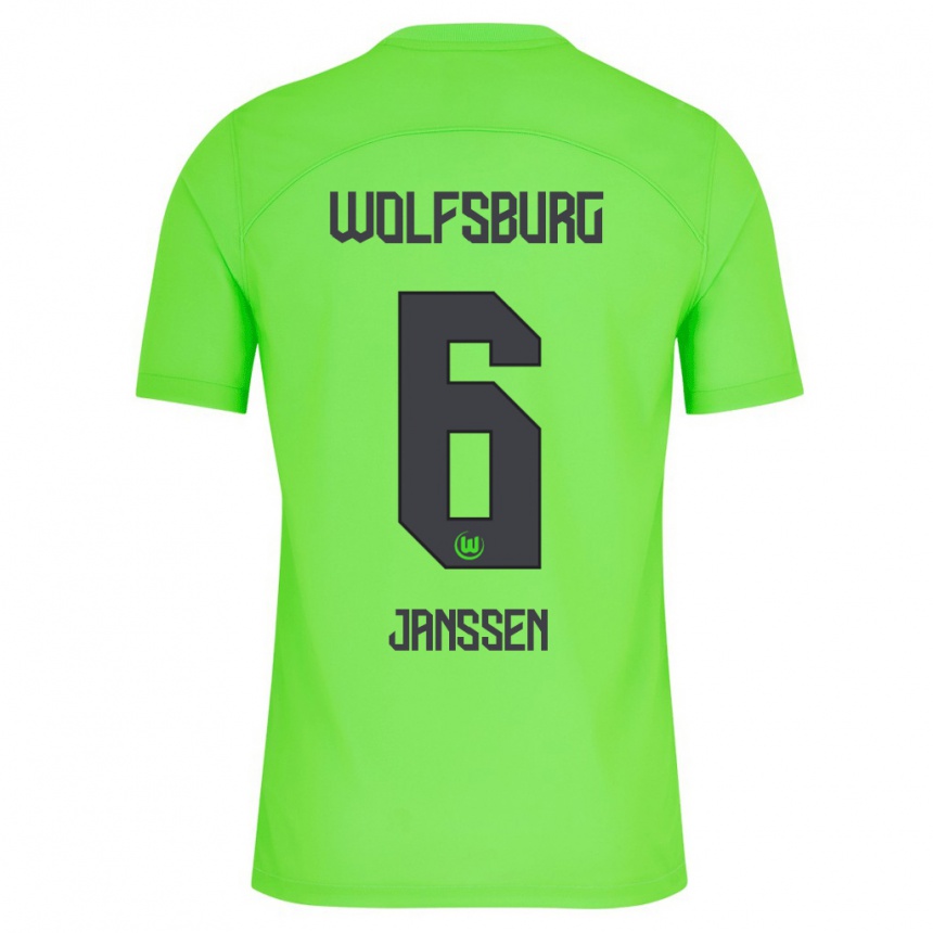 Mujer Fútbol Camiseta Dominique Janssen #6 Verde 1ª Equipación 2023/24 Perú