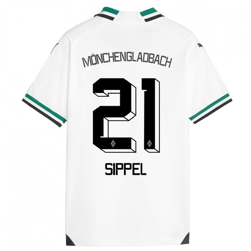 Mujer Fútbol Camiseta Tobias Sippel #21 Blanco Verde 1ª Equipación 2023/24 Perú