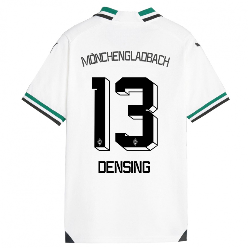 Mujer Fútbol Camiseta Kyra Densing #13 Blanco Verde 1ª Equipación 2023/24 Perú