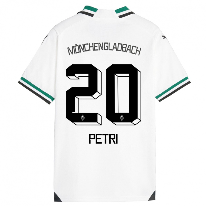 Mujer Fútbol Camiseta Paula Petri #20 Blanco Verde 1ª Equipación 2023/24 Perú