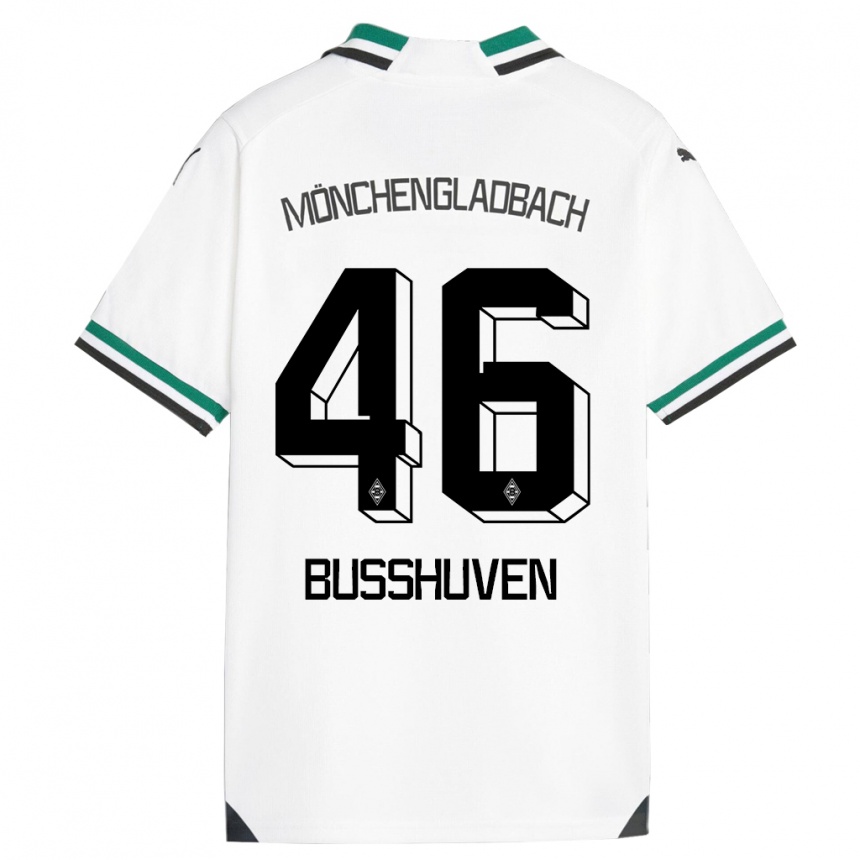 Mujer Fútbol Camiseta Alina Busshuven #46 Blanco Verde 1ª Equipación 2023/24 Perú