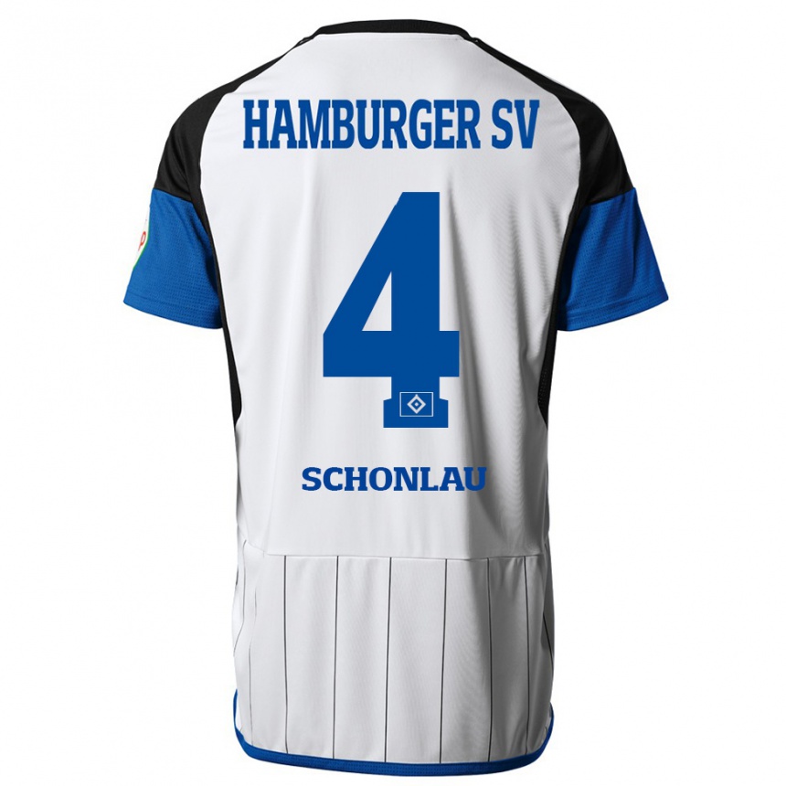 Mujer Fútbol Camiseta Sebastian Schonlau #4 Blanco 1ª Equipación 2023/24 Perú