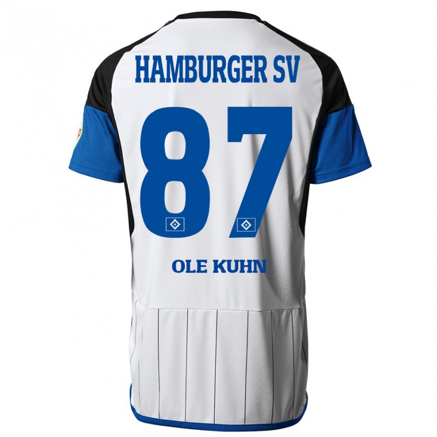 Mujer Fútbol Camiseta Niklas Ole Kühn #87 Blanco 1ª Equipación 2023/24 Perú