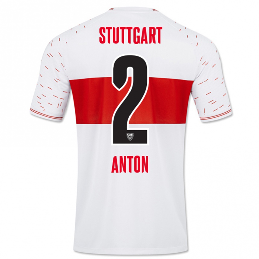 Mujer Fútbol Camiseta Waldemar Anton #2 Blanco 1ª Equipación 2023/24 Perú