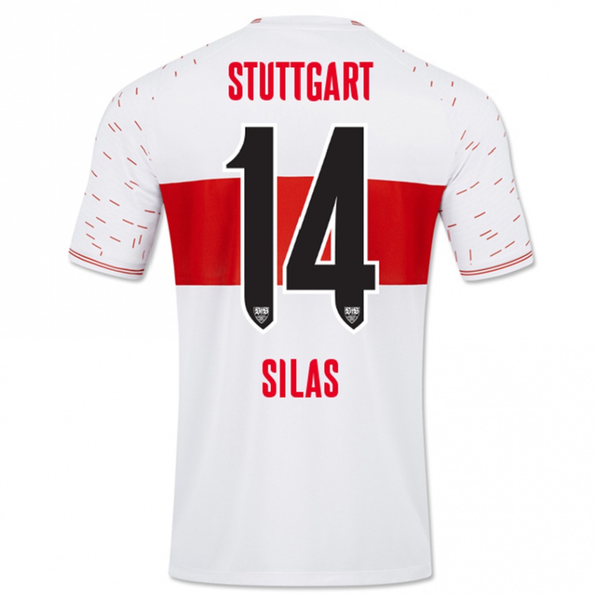 Mujer Fútbol Camiseta Silas #14 Blanco 1ª Equipación 2023/24 Perú