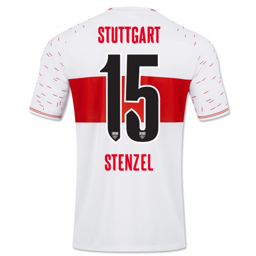 Mujer Fútbol Camiseta Pascal Stenzel #15 Blanco 1ª Equipación 2023/24 Perú