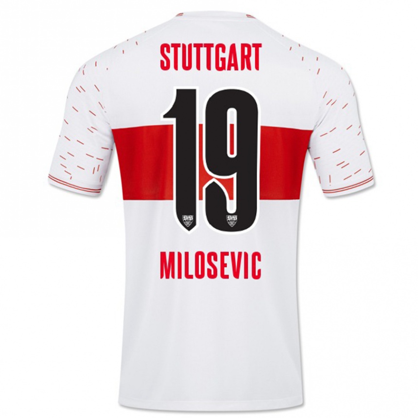 Mujer Fútbol Camiseta Jovan Milosevic #19 Blanco 1ª Equipación 2023/24 Perú