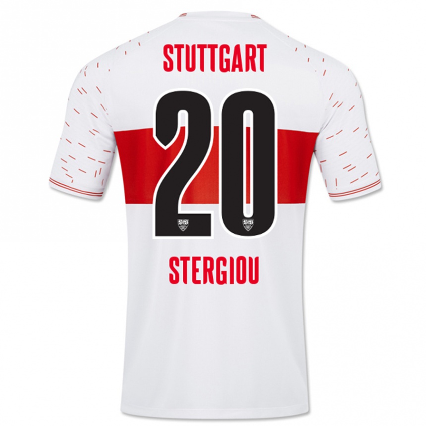 Mujer Fútbol Camiseta Leonidas Stergiou #20 Blanco 1ª Equipación 2023/24 Perú