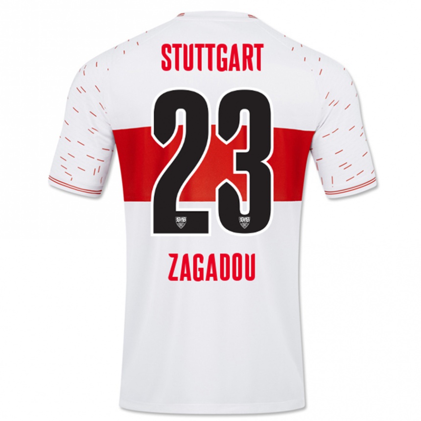 Mujer Fútbol Camiseta Dan-Axel Zagadou #23 Blanco 1ª Equipación 2023/24 Perú