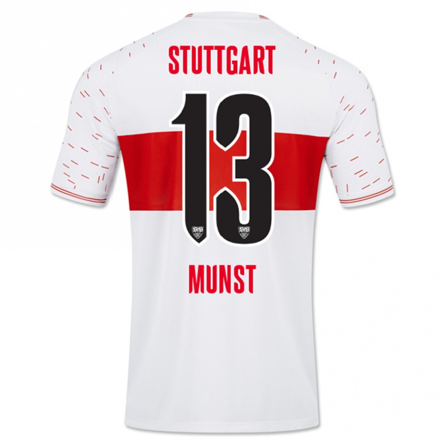 Mujer Fútbol Camiseta Leonhard Münst #13 Blanco 1ª Equipación 2023/24 Perú