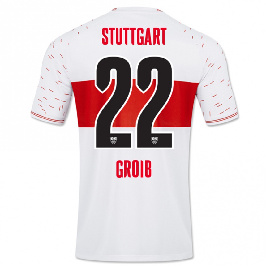 Mujer Fútbol Camiseta Alexander Groiß #22 Blanco 1ª Equipación 2023/24 Perú