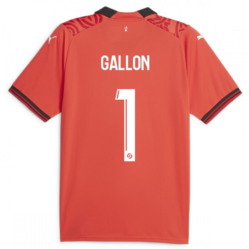 Mujer Fútbol Camiseta Gauthier Gallon #1 Rojo 1ª Equipación 2023/24 Perú