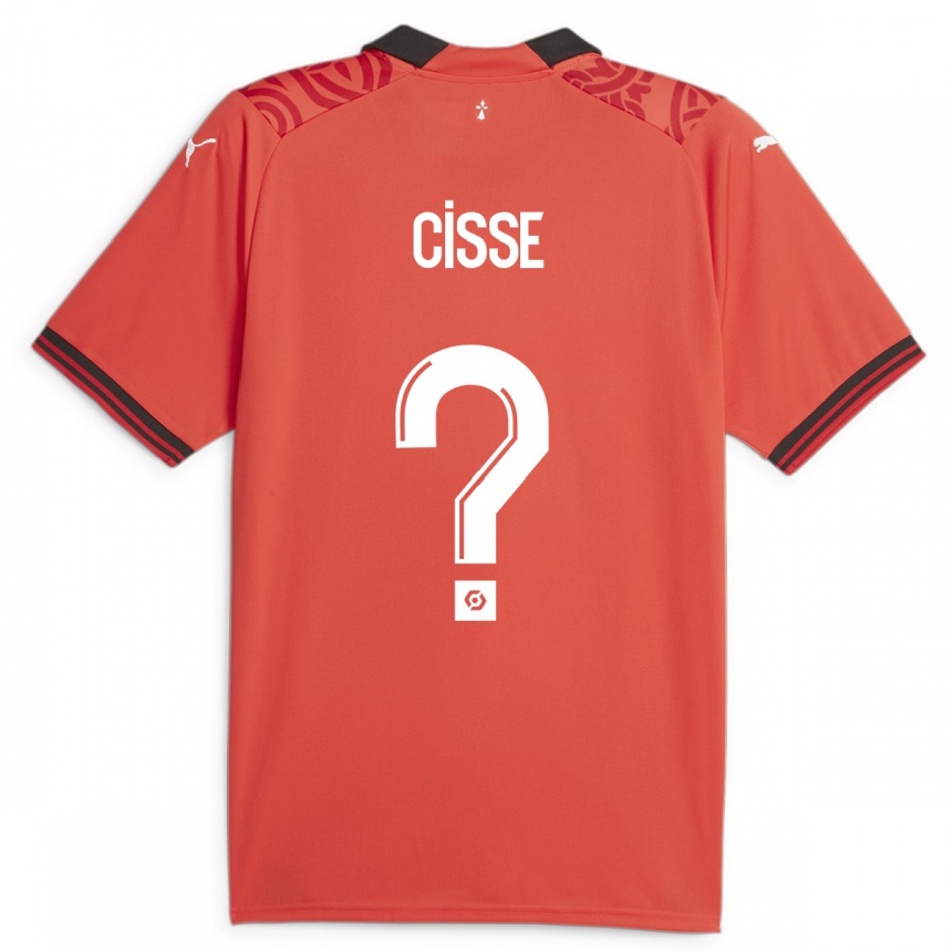 Mujer Fútbol Camiseta Djaoui Cissé #0 Rojo 1ª Equipación 2023/24 Perú