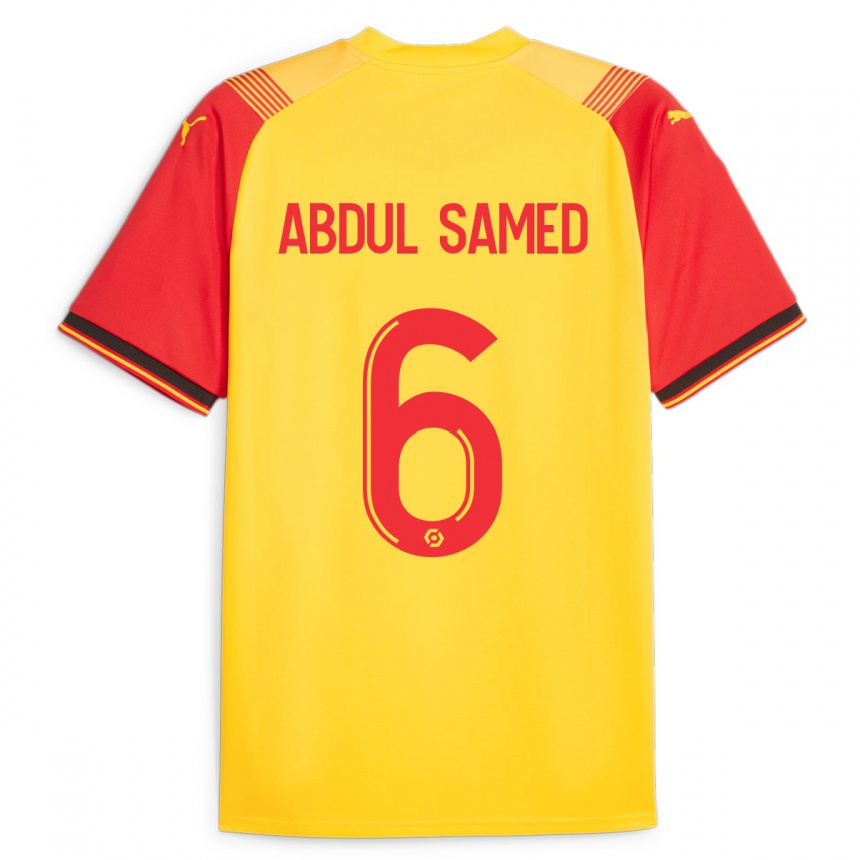 Mujer Fútbol Camiseta Salis Abdul Samed #6 Amarillo 1ª Equipación 2023/24 Perú