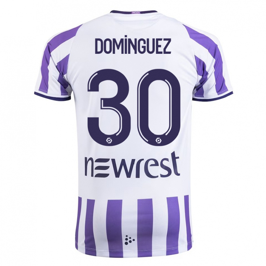 Mujer Fútbol Camiseta Álex Domínguez #30 Blanco 1ª Equipación 2023/24 Perú