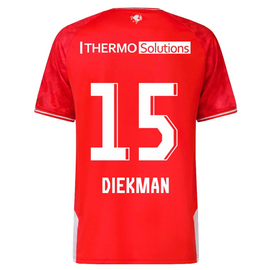 Mujer Fútbol Camiseta Jill Diekman #15 Rojo 1ª Equipación 2023/24 Perú