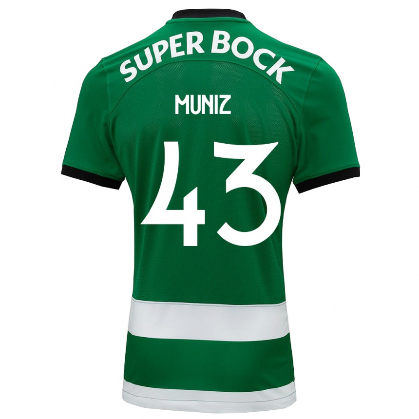 Mujer Fútbol Camiseta João Muniz #43 Verde 1ª Equipación 2023/24 Perú