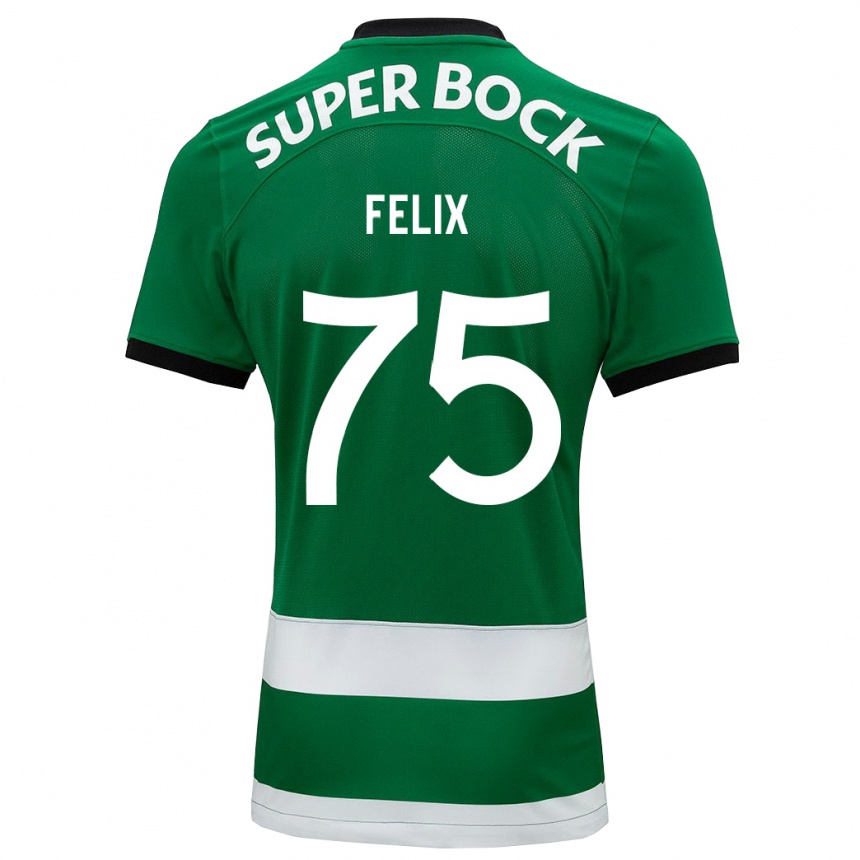 Mujer Fútbol Camiseta Vando Félix #75 Verde 1ª Equipación 2023/24 Perú