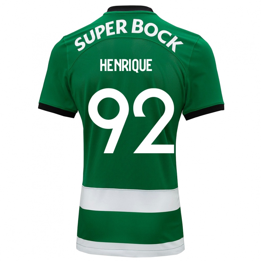 Mujer Fútbol Camiseta Eduardo Henrique #92 Verde 1ª Equipación 2023/24 Perú