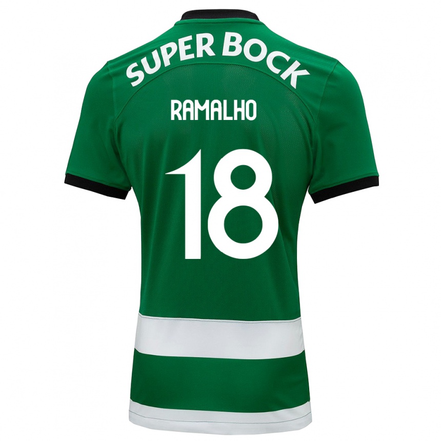 Mujer Fútbol Camiseta Inês Filipa Ramalho Gonçalves #18 Verde 1ª Equipación 2023/24 Perú