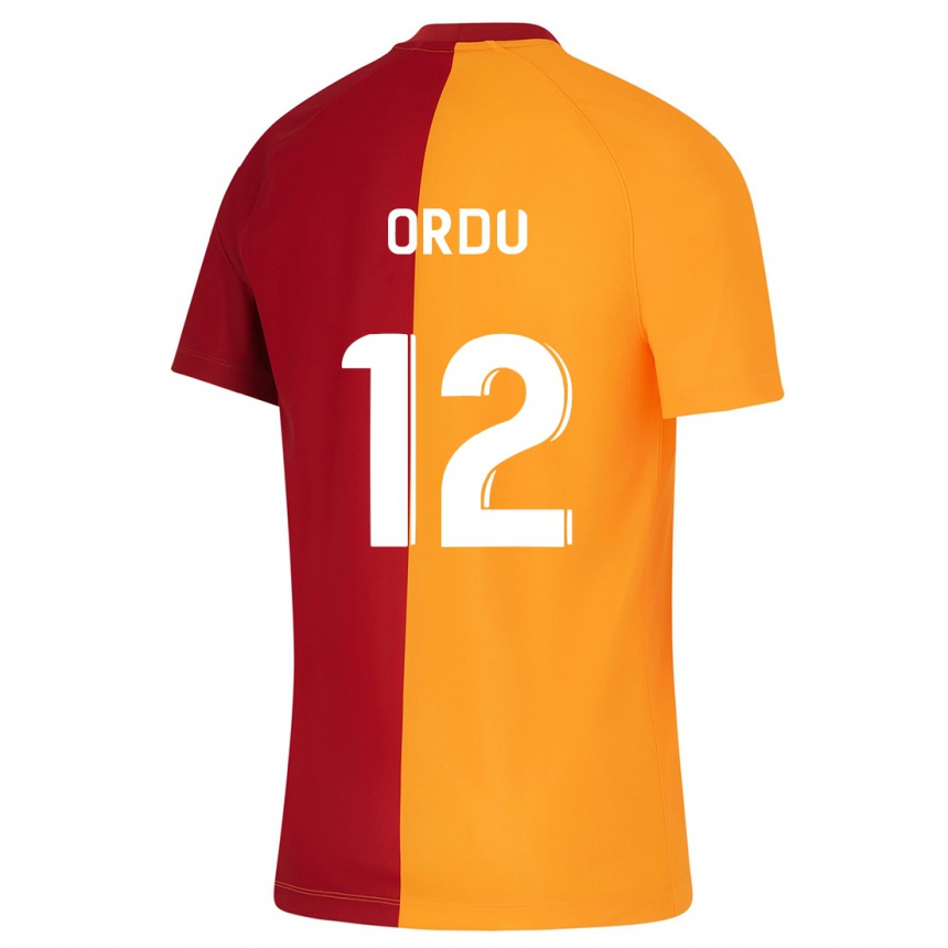 Mujer Fútbol Camiseta Atakan Ordu #12 Naranja 1ª Equipación 2023/24 Perú