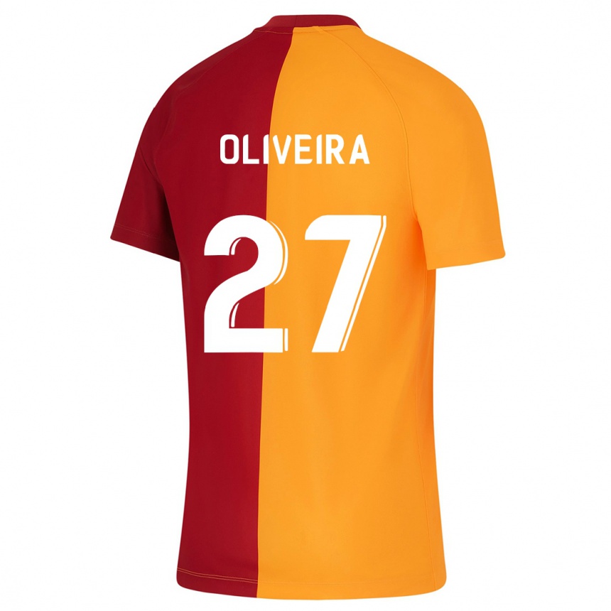 Mujer Fútbol Camiseta Sérgio Oliveira #27 Naranja 1ª Equipación 2023/24 Perú