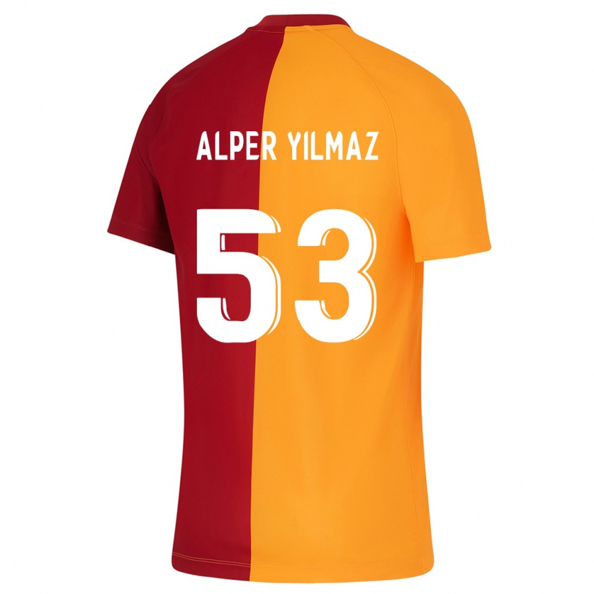 Mujer Fútbol Camiseta Barış Alper Yılmaz #53 Naranja 1ª Equipación 2023/24 Perú