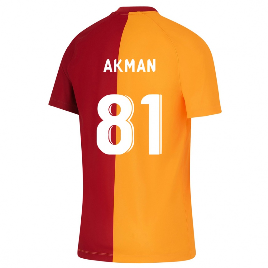 Mujer Fútbol Camiseta Hamza Akman #81 Naranja 1ª Equipación 2023/24 Perú