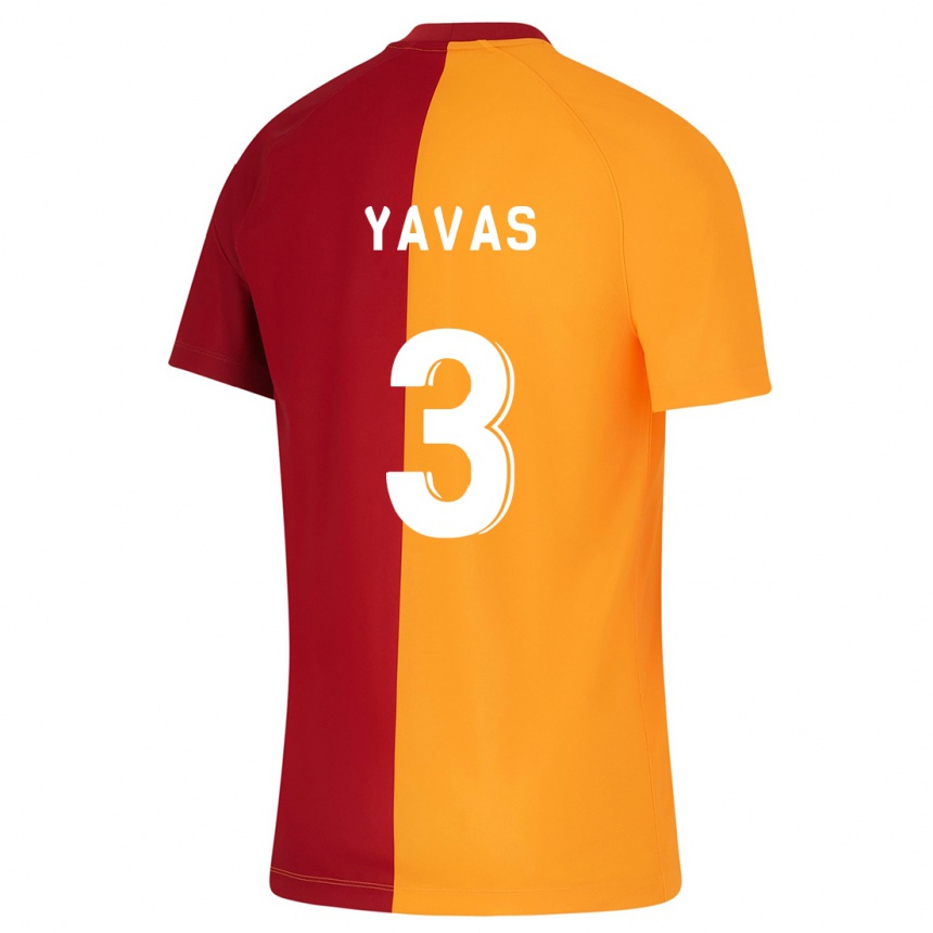 Mujer Fútbol Camiseta Arda Yavas #3 Naranja 1ª Equipación 2023/24 Perú