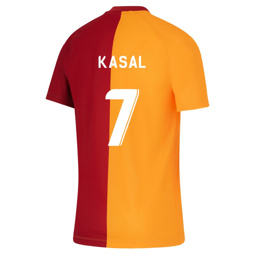 Mujer Fútbol Camiseta Yasin Kasal #7 Naranja 1ª Equipación 2023/24 Perú